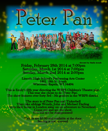 WRPS Theatre Poster PETER PAN