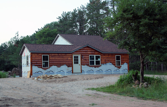 Logsiding with Stain